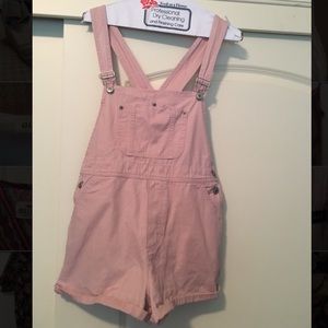 Light Pink Brandy Melville Short Overalls